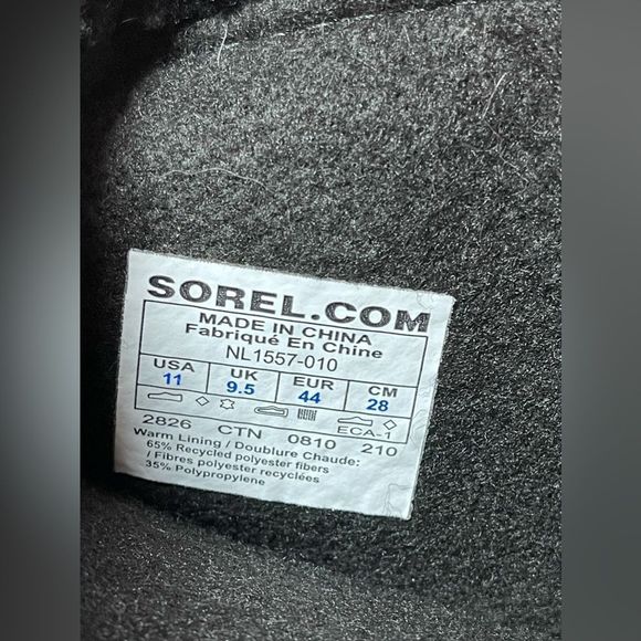 Sorel PAC Graphic Insulated Waterproof Rubber Winter Boot Size US 11 main image 6